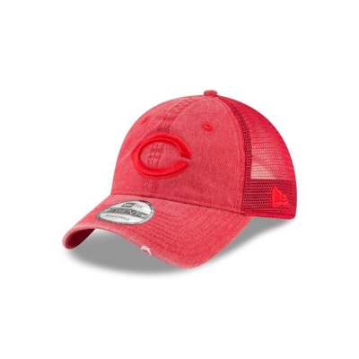 Cincinnati Reds Gorra | New Era MLB Tonal Washed Trucker 9twenty Adjustable Cap Mexico - Rojos